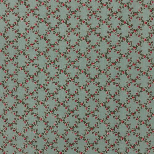 Tricoline Estampada Caldeira Valentina 100% Algodão 1,50m Largura - Verde