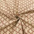 Tricoline Estampada Caldeira Valentina 100% Algodão 1,50m Largura - Bege