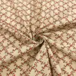 Tricoline Estampada Caldeira Valentina 100% Algodão 1,50m Largura - Bege