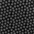 Tricoline Estampada - Caveira Fundo Preto - 100% Algodão - 1,50m Largura - Variante 1