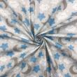 Tricoline Estampada - Céu Azul Branco e Cinza - 100% Algodão - 1,50m Largura - Variante 1
