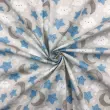 Tricoline Estampada - Céu Azul Branco e Cinza - 100% Algodão - 1,50m Largura - Variante 1 Tricoline Estampada - Céu Azul Branco e Cinza - 100% Algodão - 1,50m Largura - Variante 1
