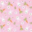 Tricoline Estampada Páscoa Coelhinho e Cenourinha 100% Algodão 1,50m largura - Variante 3