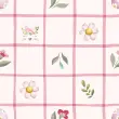 Tricoline Estampada Composê Xadrez Rosa 100% Algodão - Variante 1
