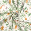 Tricoline Estampada Coqueiros Selva 100% Algodão 1,50m Largura - Variante 1 Tricoline Estampada Coqueiros Selva 100% Algodão 1,50m Largura - Variante 1