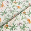 Tricoline Estampada Coqueiros Selva 100% Algodão 1,50m Largura - Variante 1 Tricoline Estampada Coqueiros Selva 100% Algodão 1,50m Largura - Variante 1