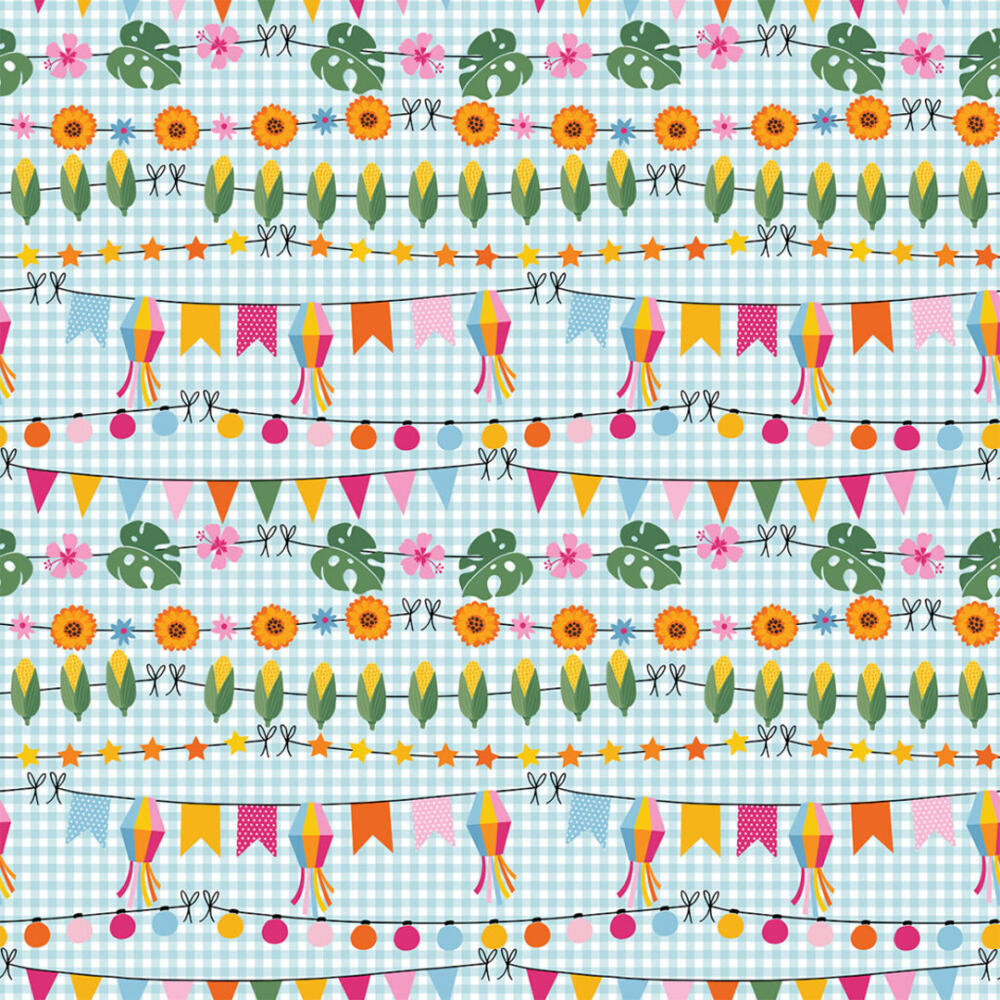 Tricoline Estampada Decoração Junina 100% Algodão 1,50m largura - Variante 1
