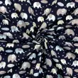 Tricoline Estampada - Elefante Cute Marinho - 100% Algodão - 1,50m Largura - Variante 1 Tricoline Estampada - Elefante Cute Marinho - 100% Algodão - 1,50m Largura - Variante 1