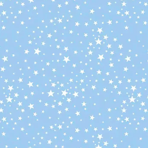 Tricoline Estampada - Estrelinhas Azul Bebê - 100% Algodão - 1,50m Largura - Variante 1 Tricoline Estampada - Estrelinhas Azul Bebê - 100% Algodão - 1,50m Largura - Variante 1