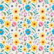 Tricoline Estampada Floral de Verão 100% Algodão 1,50m Largura - Variante 1