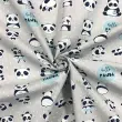 Tricoline Estampada - Hello Panda - 100% Algodão - 1,50m Largura - Variante 1