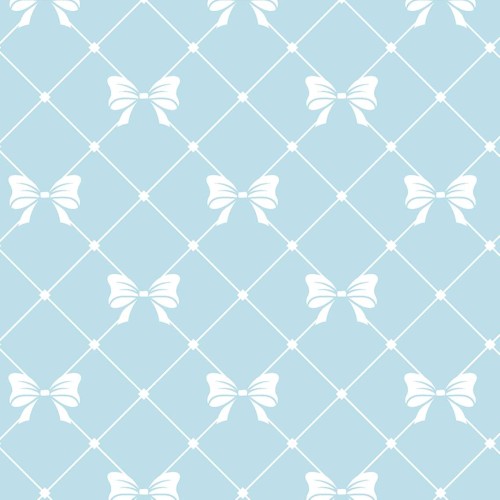 Tricoline Estampada - Laços Verde Água - 100% Algodão - 1,50m Largura - Variante 1