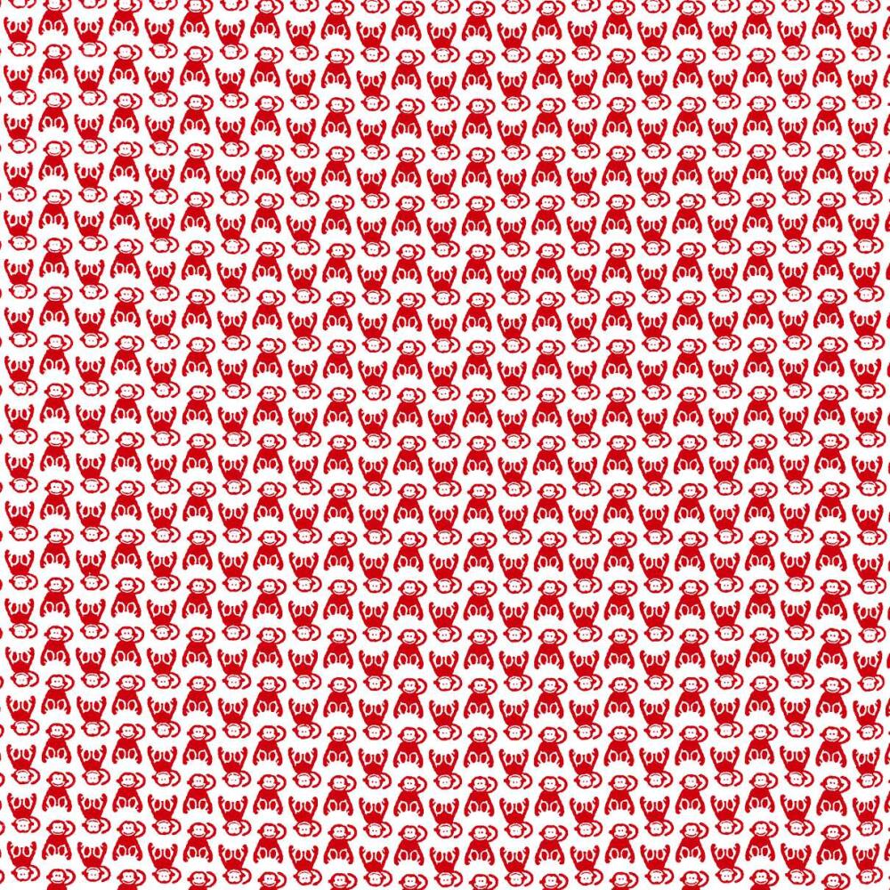 Tricoline Estampada - Macaquinho - Promoção - Vermelho