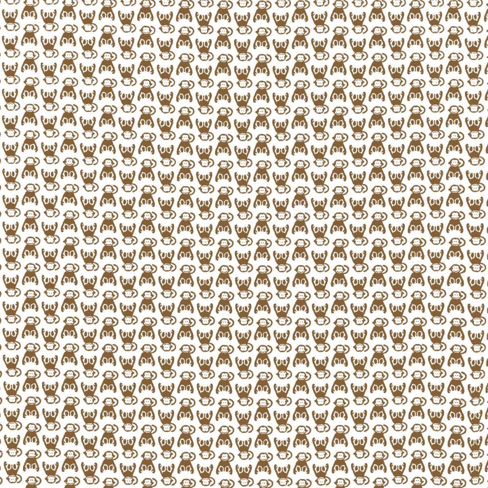 Tricoline Estampada - Macaquinho - Promoção - Marrom