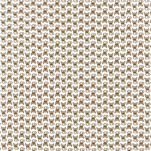 Tricoline Estampada - Macaquinho - Promoção - Marrom