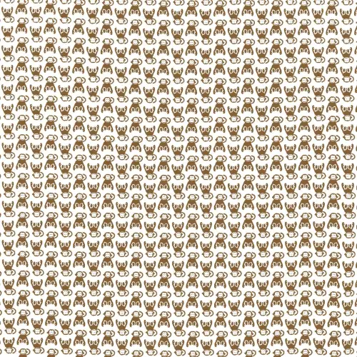 Tricoline Estampada - Macaquinho - Promoção - Marrom