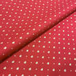Tricoline Estampada Mini Corações com Poá 100% Algodão 1,50m largura - Vermelho