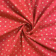Tricoline Estampada Mini Corações com Poá 100% Algodão 1,50m largura - Vermelho
