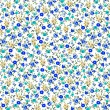 Tricoline Estampada - Mini Flores Azuis - 100% Algodão - 1,50m Largura - Variante 1