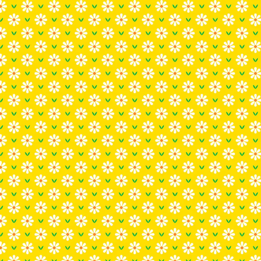 Tricoline Estampada Mini Margaridas 100% Algodão 1,50m largura - Variante 3 Tricoline Estampada Mini Margaridas 100% Algodão 1,50m largura - Variante 3