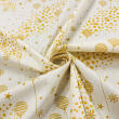 Tricoline Estampada Natal Bolas Douradas 100% Algodão 1,50m Largura - Variante 1