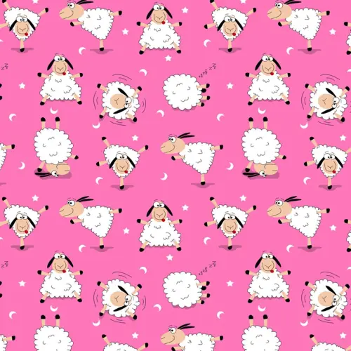 Tricoline Estampada - Ovelhinha Pink - 100% Algodão - 1,50m Largura - Variante 1 Tricoline Estampada - Ovelhinha Pink - 100% Algodão - 1,50m Largura - Variante 1