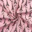 Tricoline Estampada - Paris Rosa Bebê - 100% Algodão - 1,50m Largura - Variante 1 Tricoline Estampada - Paris Rosa Bebê - 100% Algodão - 1,50m Largura - Variante 1