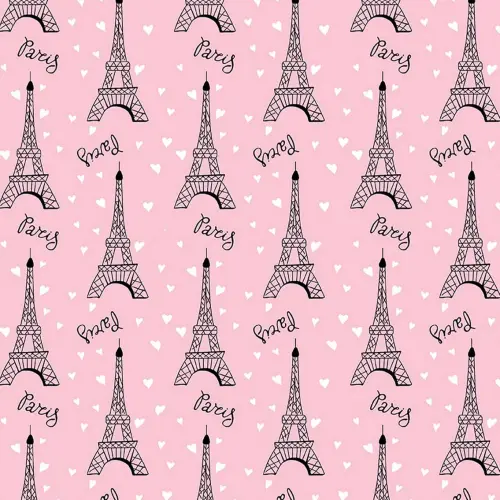 Tricoline Estampada - Paris Rosa Bebê - 100% Algodão - 1,50m Largura - Variante 1 Tricoline Estampada - Paris Rosa Bebê - 100% Algodão - 1,50m Largura - Variante 1