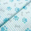 Tricoline Estampada Patinhas Cachorro Azul 100% Algodão 1,50m largura - Variante 1
