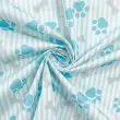 Tricoline Estampada Patinhas Cachorro Azul 100% Algodão 1,50m largura - Variante 1