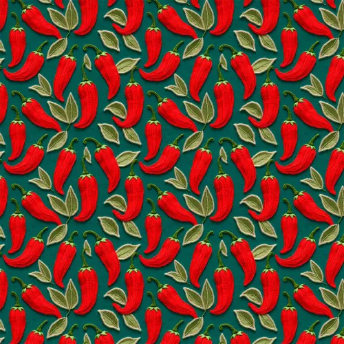 Tricoline Estampada Pimentinhas 100% Algodão 1,50m Largura - Variante 1