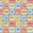 Tricoline Estampada Quadros de Galos 100% Algodão 1,50m Largura - Variante 1 Tricoline Estampada Quadros de Galos 100% Algodão 1,50m Largura - Variante 1