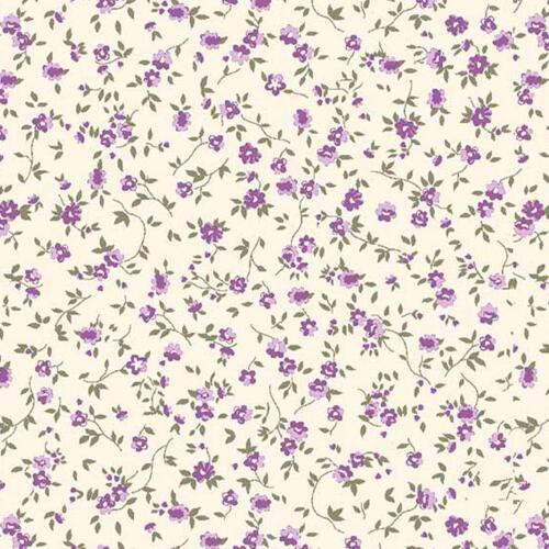 Tricoline Estampada - Raminhos Lilás - 100% Algodão - 1,50m Largura - Variante 1 Tricoline Estampada - Raminhos Lilás - 100% Algodão - 1,50m Largura - Variante 1
