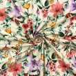 Tricoline Estampada - Ramos Flores Fundo Creme - 100% Algodão - 1,50m Largura - Variante 1 Tricoline Estampada - Ramos Flores Fundo Creme - 100% Algodão - 1,50m Largura - Variante 1