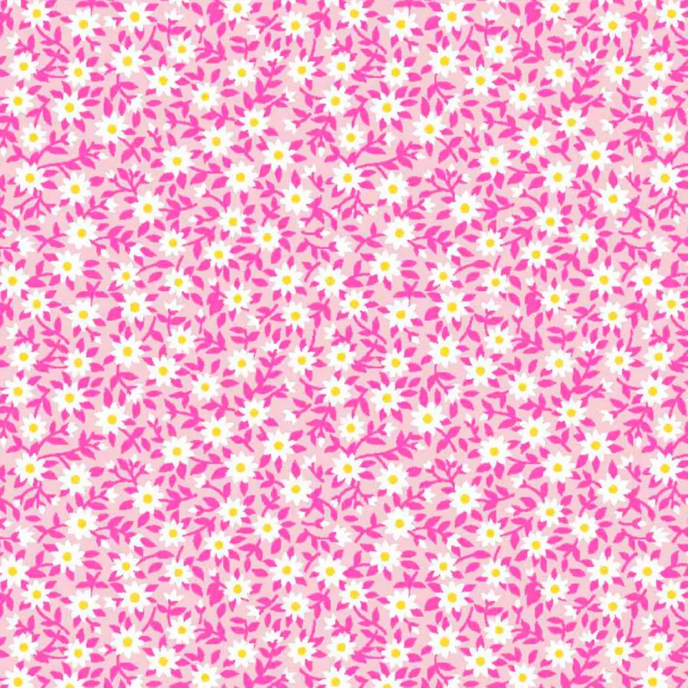 Tricoline Estampada - Ramos Rosa - 100% Algodão - 1,50m Largura - Variante 1 Tricoline Estampada - Ramos Rosa - 100% Algodão - 1,50m Largura - Variante 1