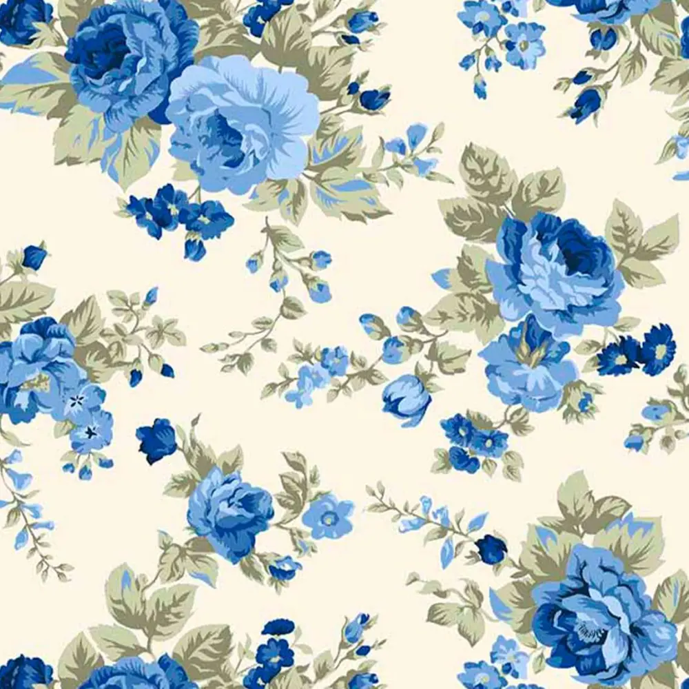 Tricoline Estampada - Rosa Grande - 100% Algodão - 1,50m Largura - Variante 1 Tricoline Estampada - Rosa Grande - 100% Algodão - 1,50m Largura - Variante 1