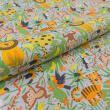 Tricoline Estampada Selva Feliz 100% Algodão 1,50m largura - Variante 1