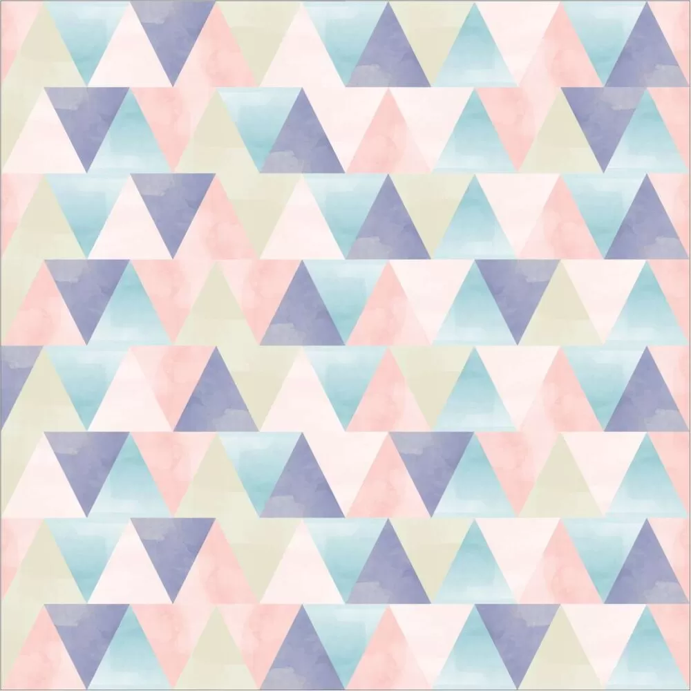 Tricoline Estampada Triângulos Composê 100% Algodão 1,50m Largura - Variante 2 Tricoline Estampada Triângulos Composê 100% Algodão 1,50m Largura - Variante 2