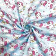 Tricoline Estampada - Unicórnio Nas Nuvens - 100% Algodão - 1,50m Largura - Variante 1