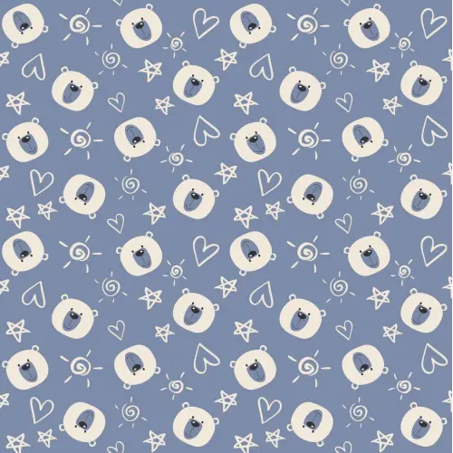 Tricoline Estampada Ursinho Fofo 100% Algodão 1,50m Largura - Variante 1 Tricoline Estampada Ursinho Fofo 100% Algodão 1,50m Largura - Variante 1