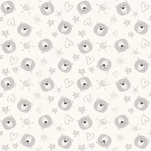 Tricoline Estampada Ursinho Fofo 100% Algodão 1,50m Largura - Variante 4 Tricoline Estampada Ursinho Fofo 100% Algodão 1,50m Largura - Variante 4