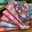 Tricoline Exclusiva Coleção Dimensões Florais 100% Algodão 1,50m Largura - Biscuit