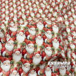 Tricoline Exclusiva Coleção JLM Papai Noel Sobreposto 100% Algodão 1,50m Largura - Variante 1