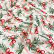 Tricoline Exclusiva Coleção Natal Laços Aquarelados 100% Algodão 1,50m Largura - Variante 1