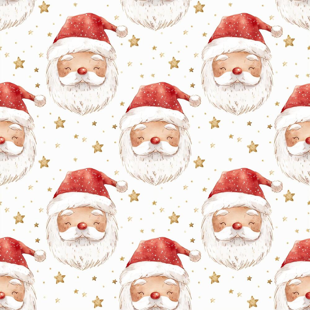 Tricoline Exclusiva Coleção Natal Papai Noel Gold 100% Algodão 1,50m Largura - Variante 1