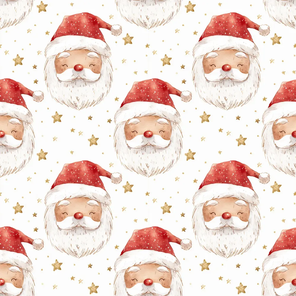 Tricoline Exclusiva Coleção Natal Papai Noel Gold 100% Algodão 1,50m Largura - Variante 1