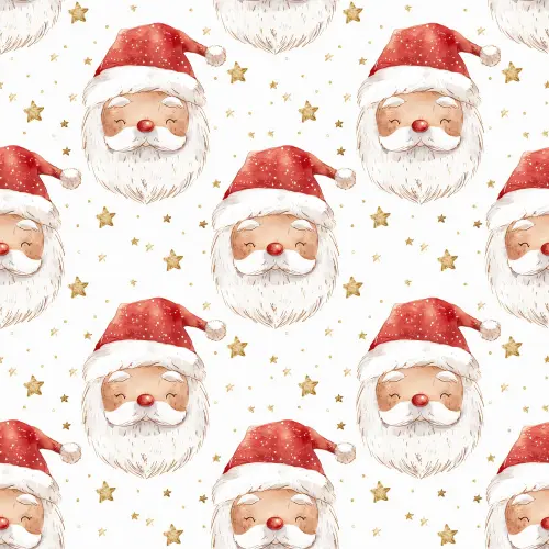 Tricoline Exclusiva Coleção Natal Papai Noel Gold 100% Algodão 1,50m Largura - Variante 1