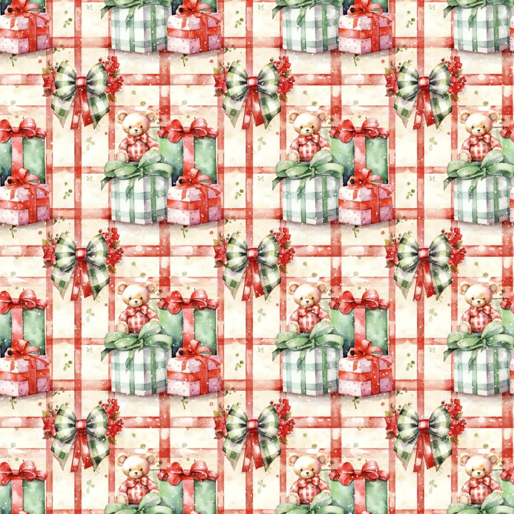 Tricoline Exclusiva Coleção Natal Presentes de Natal 100% Algodão 1,50m Largura - Variante 1