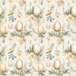 Tricoline Exclusiva Páscoa Coleção Jardim Encantado 100% Algodão 1,50m Largura - Ovo floral