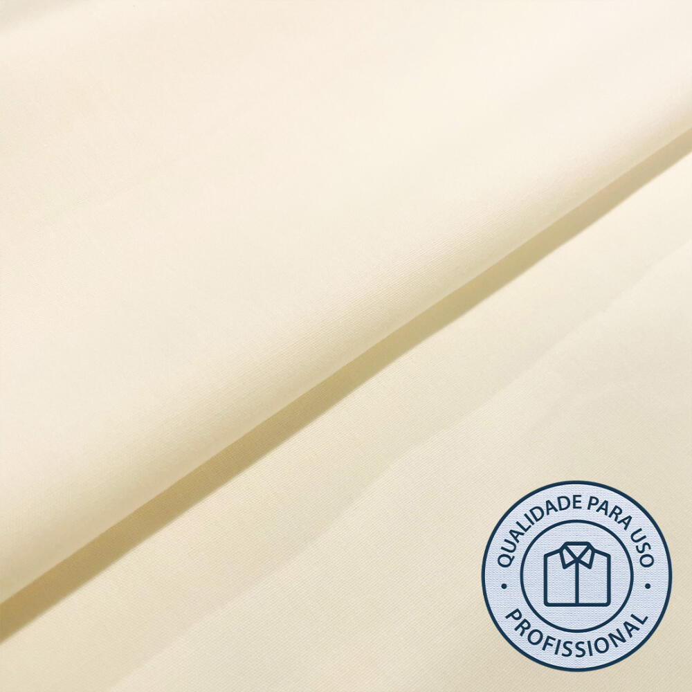 Tricoline PROFIT DOPTEX Para Camisaria Cores Claras 67% Poliester 33% Algodão 1,60L - Manteiga